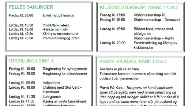 Programmet for 2026 er klart